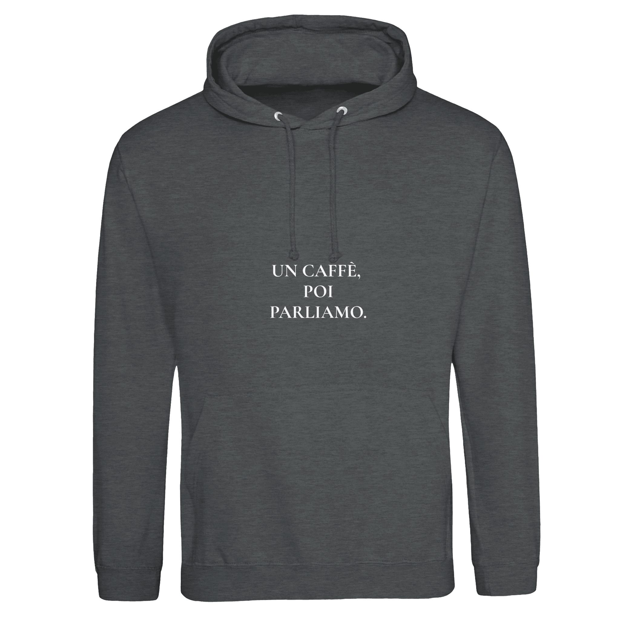 UN CAFFÈ, POI PARLIAMO. – Felpa Premium Unisex coffee lifestyle - MOKAS
