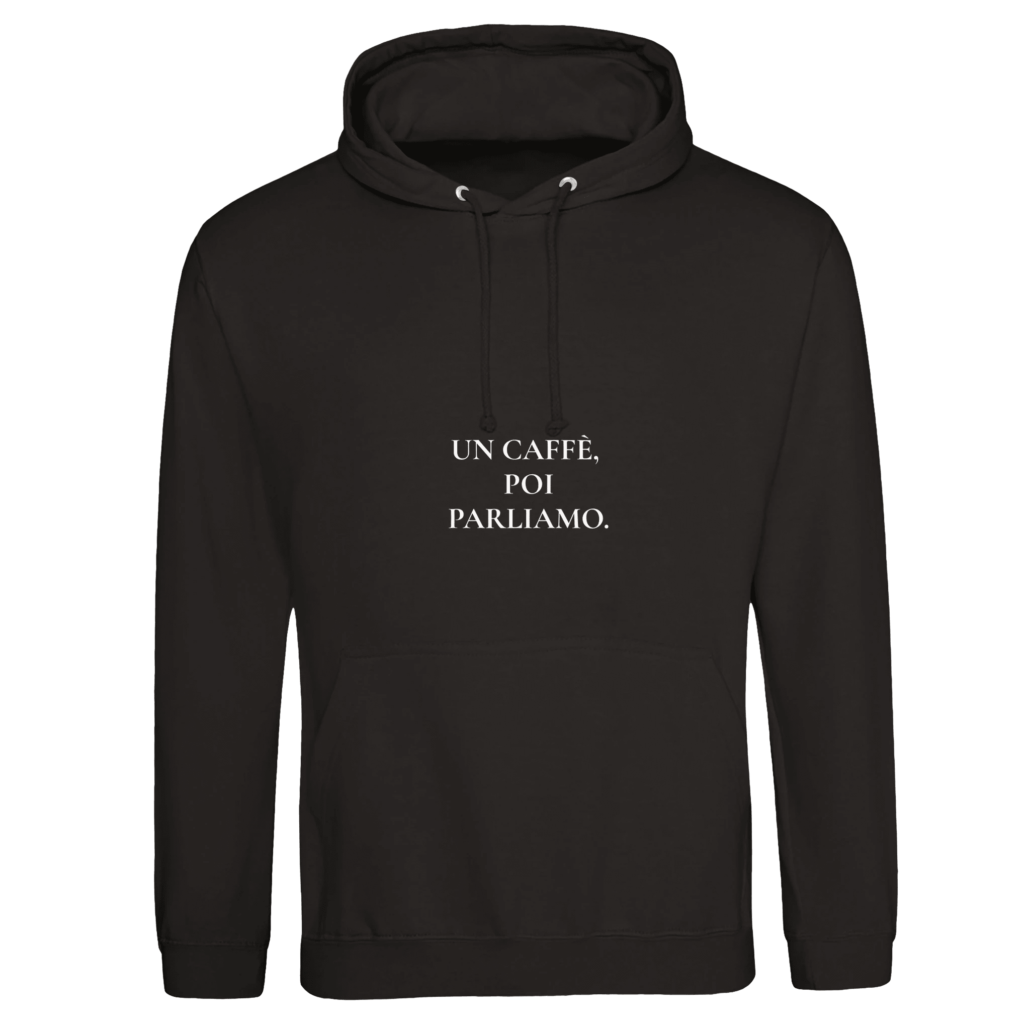 UN CAFFÈ, POI PARLIAMO. – Felpa Premium Unisex coffee lifestyle - MOKAS