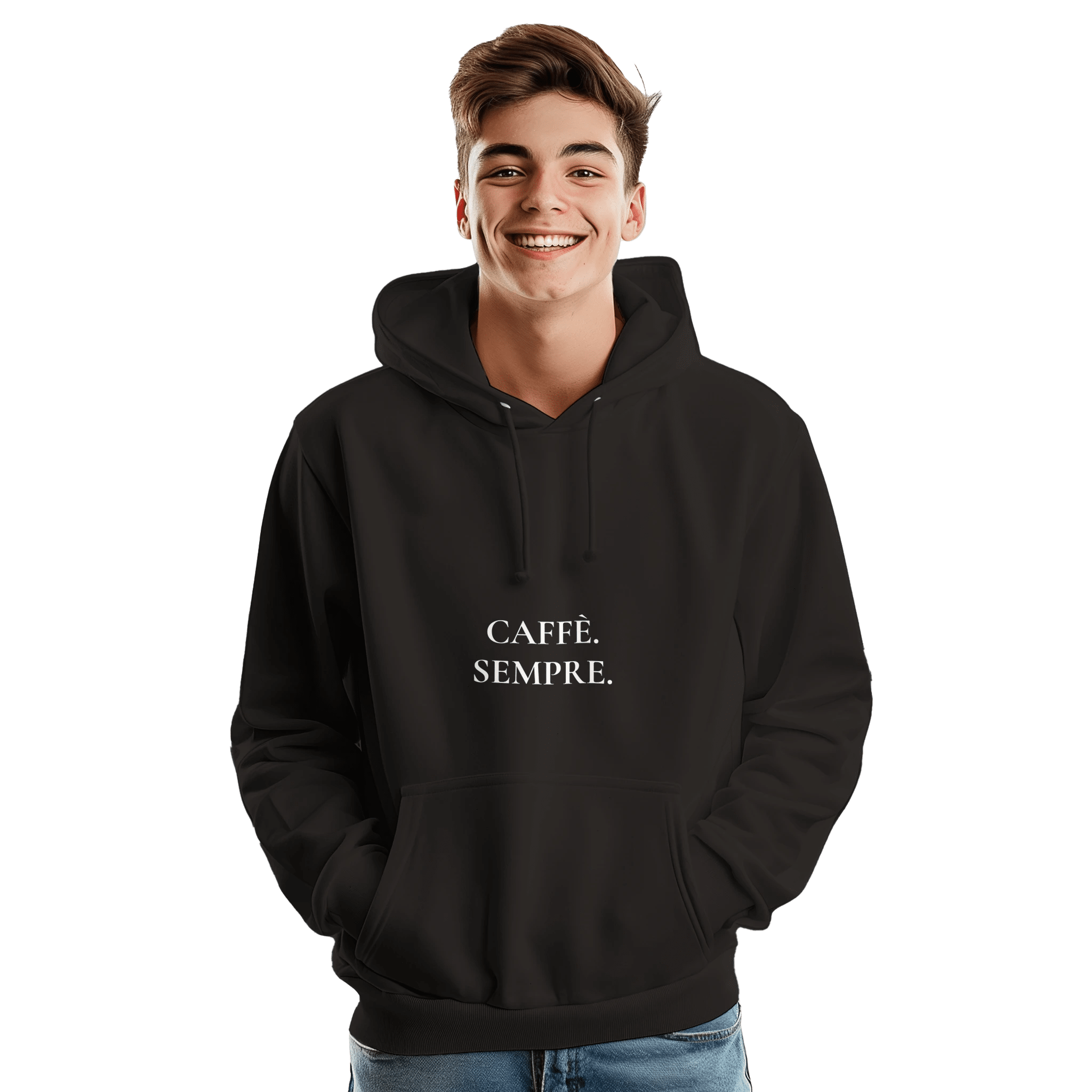 CAFFÈ. SEMPRE. – Felpa Premium Unisex ispirata alla cultura del caffè - MOKAS