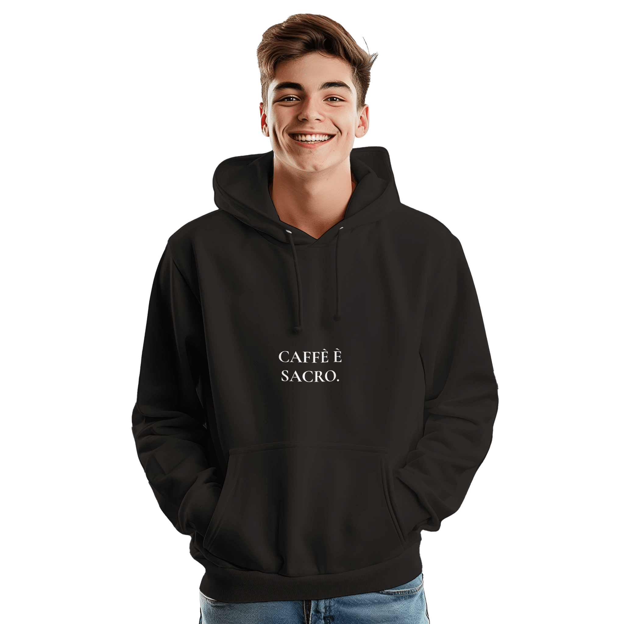 CAFFÈ È SACRO.– Felpa Premium Unisex coffee lifestyle - MOKAS